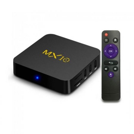 MX10 Android 9.0 TV Box 4G/64G RK3328 Media Player for TV Box Mali-450 Support 4K 2.4G wifi 100M HDMI 2.0 Smart TV Box