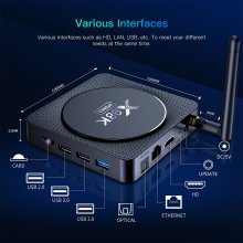 X98K PRO RK3566 Android 11.0 TV Box Upgraded Ram 4GB ROM 32GB Android Smart Box H.265 Dual Band 2.4G/5G WiFi Quad Core Smart Home Media Player