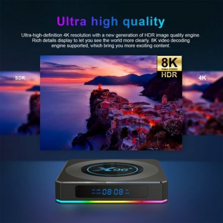 8K X96 X4 SUBTV Smart tv Box Android 11 4GB 64GB BT4.1 Amlogic S905W Media Player