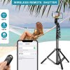 Phone Tripod & Selfie Stick, Extendable Cell Phone Tripod Stand with Wireless Remote Lightweight for All iPhone/Android Smartphone/GoPro/Camera