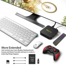 MX10 Android 9.0 TV Box 4G/64G RK3328 Media Player for TV Box Mali-450 Support 4K 2.4G wifi 100M HDMI 2.0 Smart TV Box