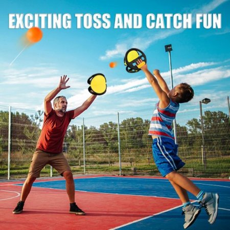 Toss and Catch Ball Set Game, Outdoor Kids Activities, Easy Throw and Catch,Summer Fun Toy for Backyard, Park, Camping