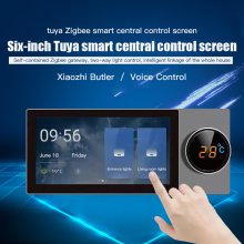 S8 Tuya Smart Tuya Control Center 6 Inch Tuya Smart Home Zigbee Gateway Scene Control Panel Music Play Panel