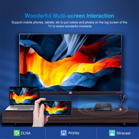 New X98H Set Top Box Smart BOXES Android 12.0 TV Box H618 4GB 32GB 2.4G 5.8G Bluetooth 5