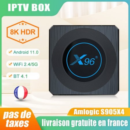 8K X96 X4 SUBTV Smart tv Box Android 11 4GB 64GB BT4.1 Amlogic S905W Media Player with IPTV Code 1 year