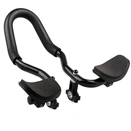 Bicycle Relaxation Handlebar Aluminum Alloy Rest Handlebar Mountain Bike Parts - Black