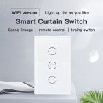 Tuya Smart Curtain Switch,WiFi Smart Switch,Scene linkage,Voice control,Works with Tmall Genie/Alexa/GoogleHome