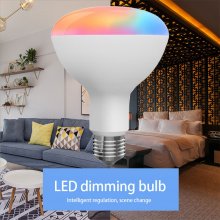 Tuya Wifi/BLE LED Smart Light Bulb,BR30 LED,Smart Flood Light Dimmable,Compatible with Tmall Genie/Alexa/GoogleHome,No Hub Required