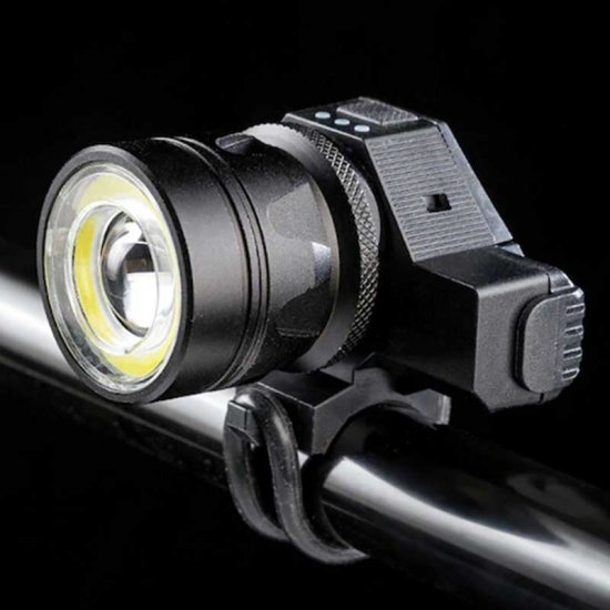 350LM COB LED Bike Headlight Aluminum Alloy Front Light Bicycle Headlamp