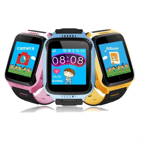 Kids GPS tracker Smartwatch Flashlight Camera GPS LBS SOS Call Location touch Screen Childrens Smart Watch girl boy Clock